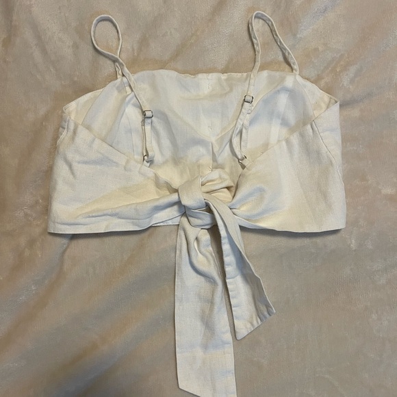 F21 Cropped Tie Top - Picture 4 of 5
